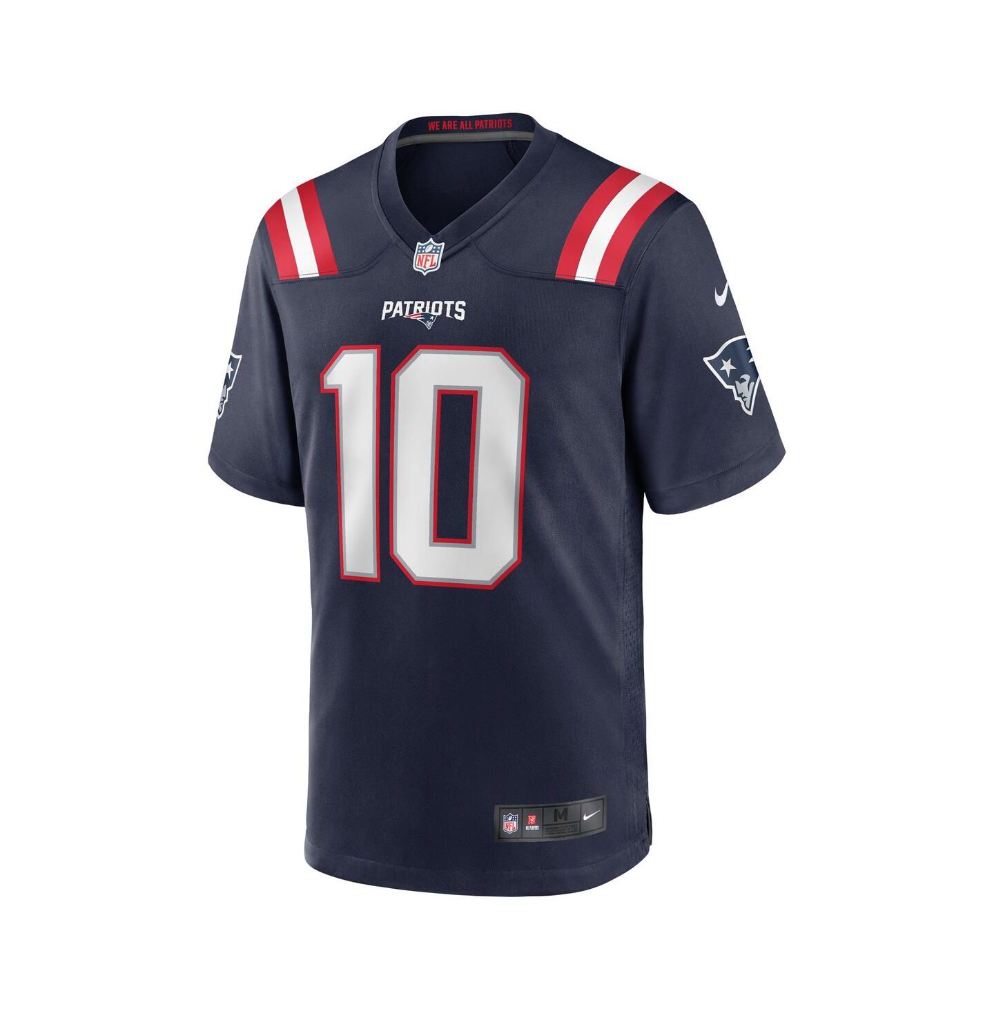Мужской топ Nike Drake Maye New England Patriots 2024 NFL Draft First Round Pick Player Game Jersey, цвет: Тёмно-синий — фото 2