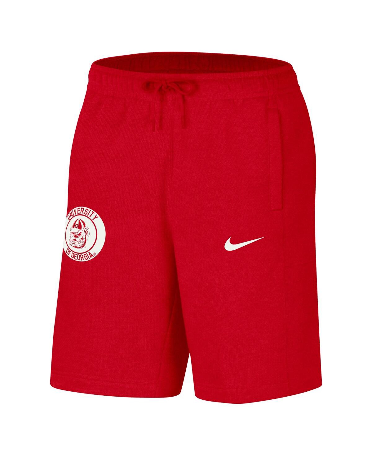 Nike Men'sGeorgia Bulldogs Logo Shorts - Red