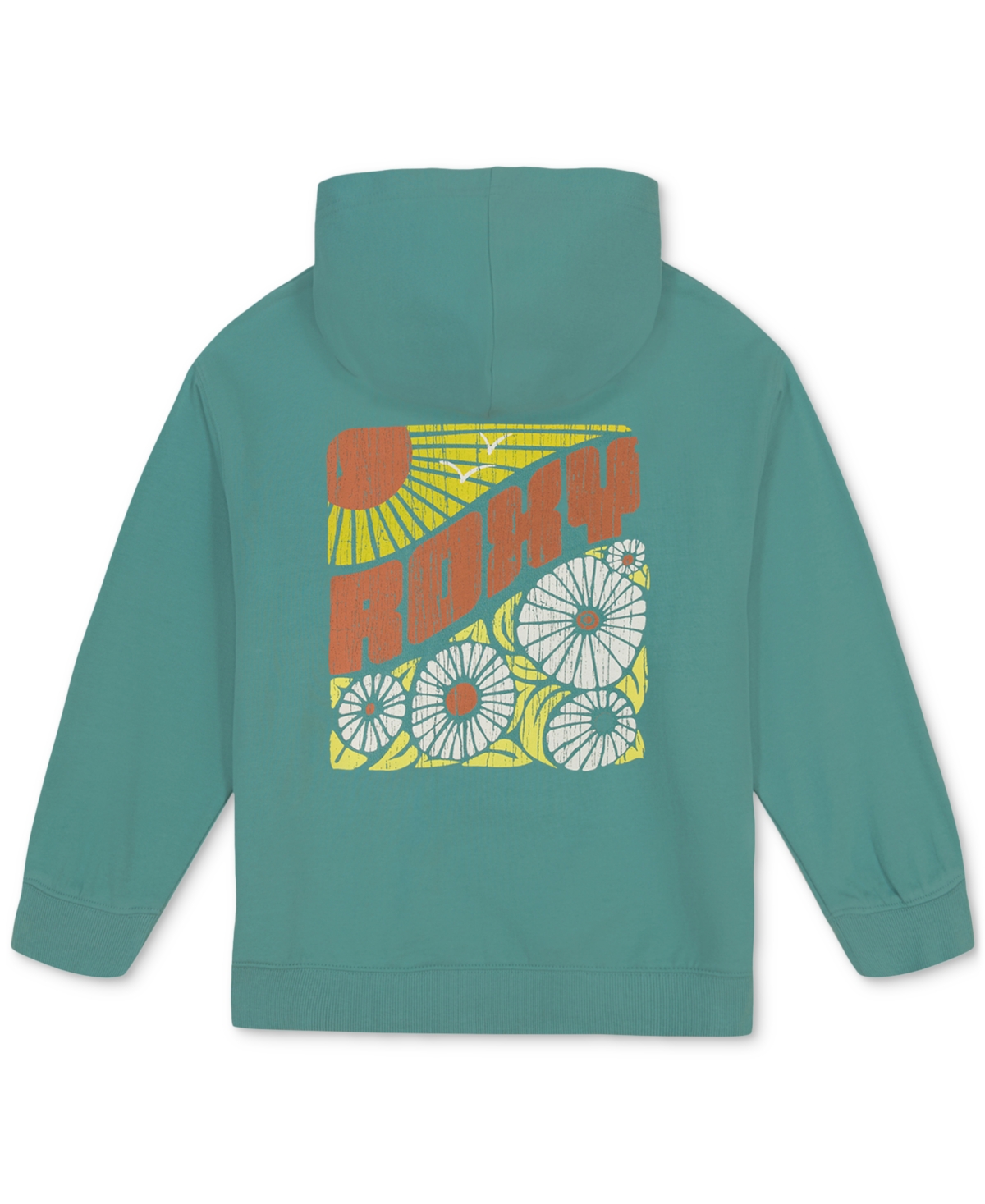 Roxy Big Girls Floral Logo-Print French Terry Hoodie