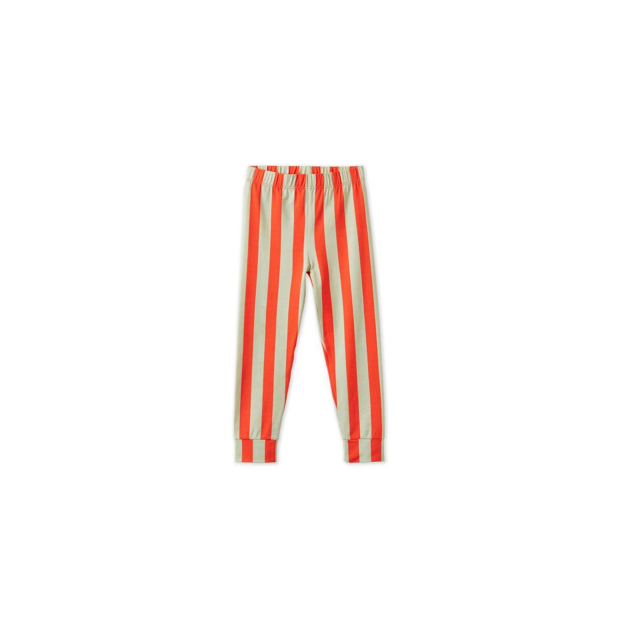 Vild House of Little Baby Striped Tencel Leggings -green stripe