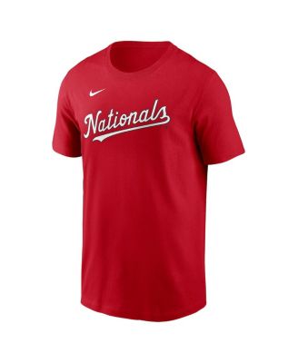 Men's Stephen Strasburg Red Washington Nationals Fuse Name Number T-Shirt