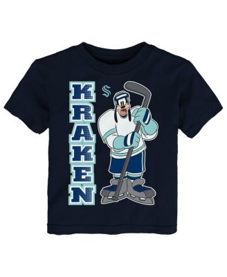 Toddler Deep Sea Blue/Heather Gray Seattle Kraken Two-Pack Disney Offense Only T-Shirt Set
