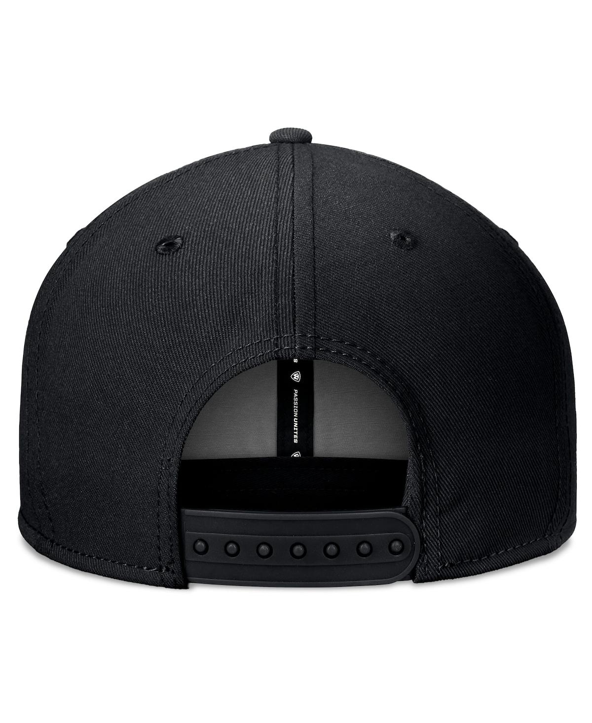 Top Of The World Men's Black North Carolina Tar Heels Bullpen Snapback Hat In Black