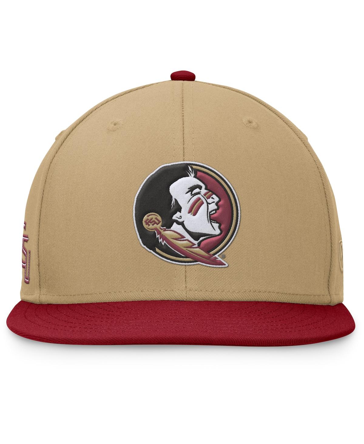 Top Of The World Men's Gold/garnet Florida State Seminoles Rally Two-tone Fitted Hat In Gold,garnet