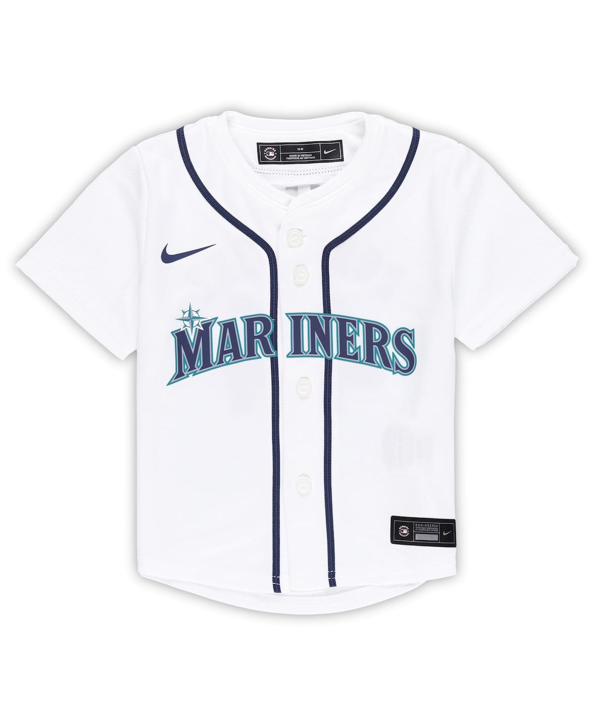 Nike Baby Boys and Girls Julio RodriguezSeattle Mariners Game Jersey - White