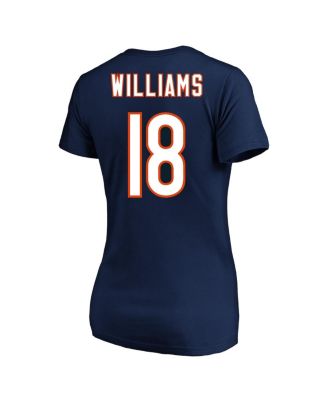 Women's Caleb Williams Navy Chicago Bears 2024 NFL Draft First Round Pick Plus Size Name Number T-Shirt