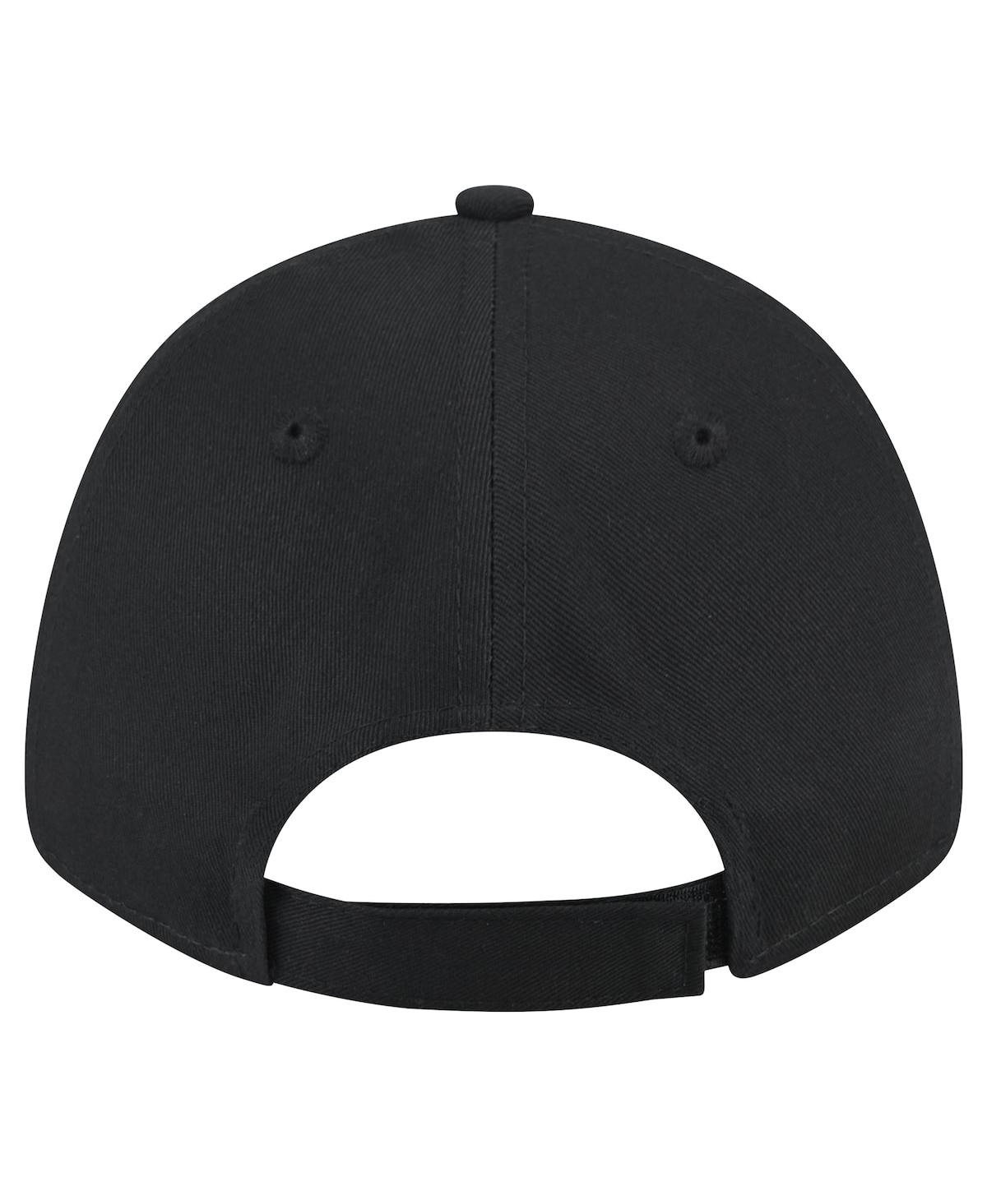 New Era Women's Black Jacksonville Jaguars Throwback Logo Standard 9forty Adjustable Hat In Black