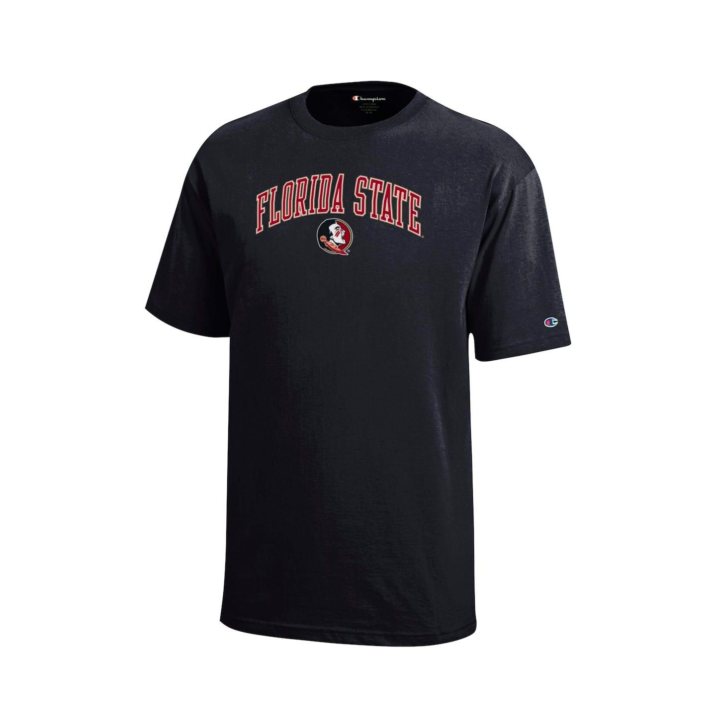 Детская футболка Champion Black Florida State Seminoles Arch Over Logo — фото 3