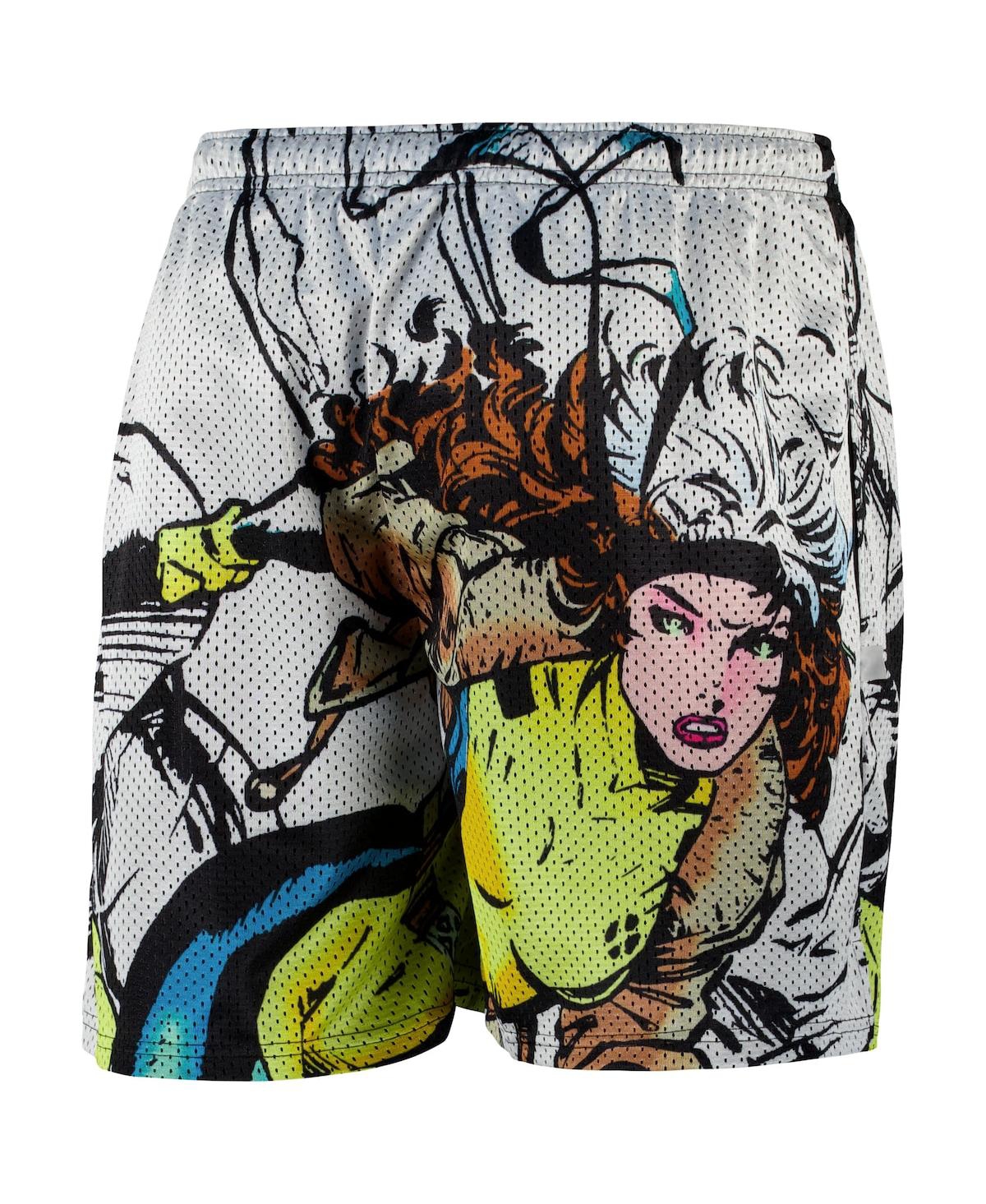 CHALK LINE MEN'S WHITE X-MEN ROGUE RETRO SHORTS 