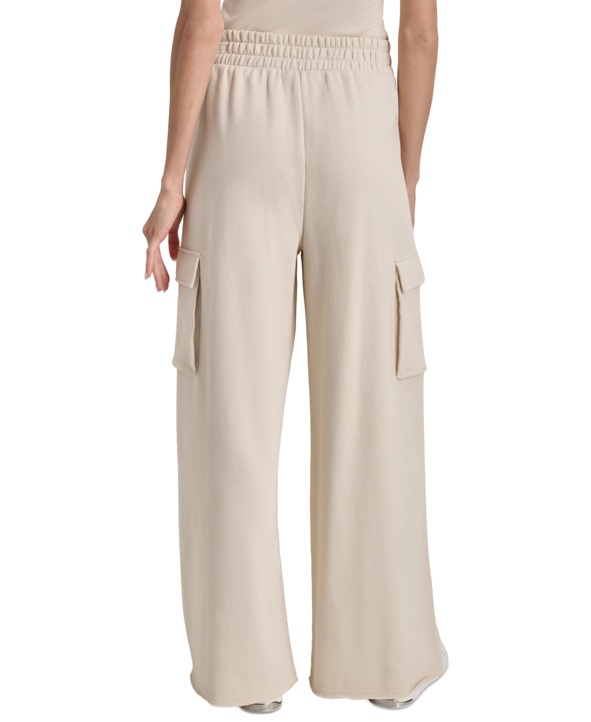 Dkny Jeans Women's Wide-Leg Cargo Sweatpants