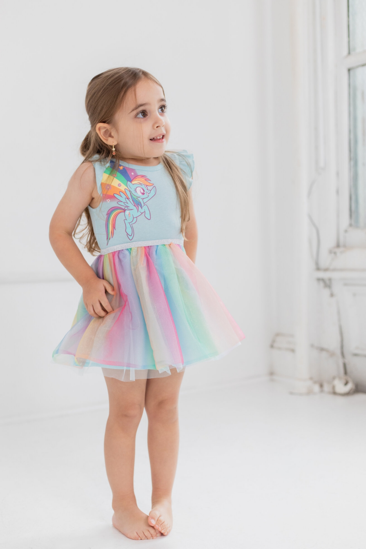 My Little Pony Pinkie Pie Rainbow Dash Girls Dress Toddler to Big Kid