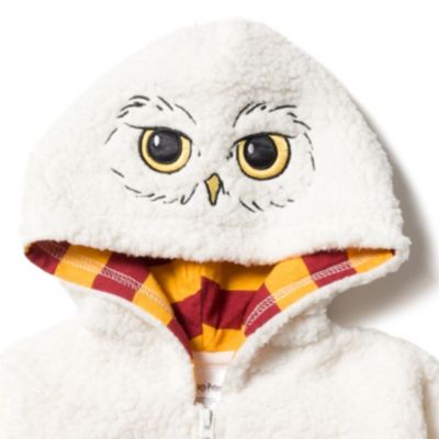 Hedwig Owl Fleece Zip Up Costume Hoodie Toddler| Child Boys