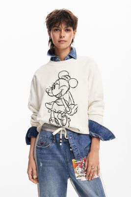 Felpa Desigual Donna Modello Balloon – Maniche A Sbuffo E Ricamo Mano, Vestibilità Normale