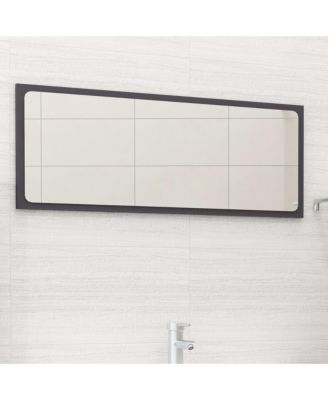 Mirror Grey Engineered wood, acrylic 35 x 14 in Mirror