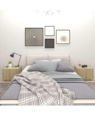 Bedside Cabinet Sonoma Oak 39.4"x13.8"x15.7" Engineered Wood