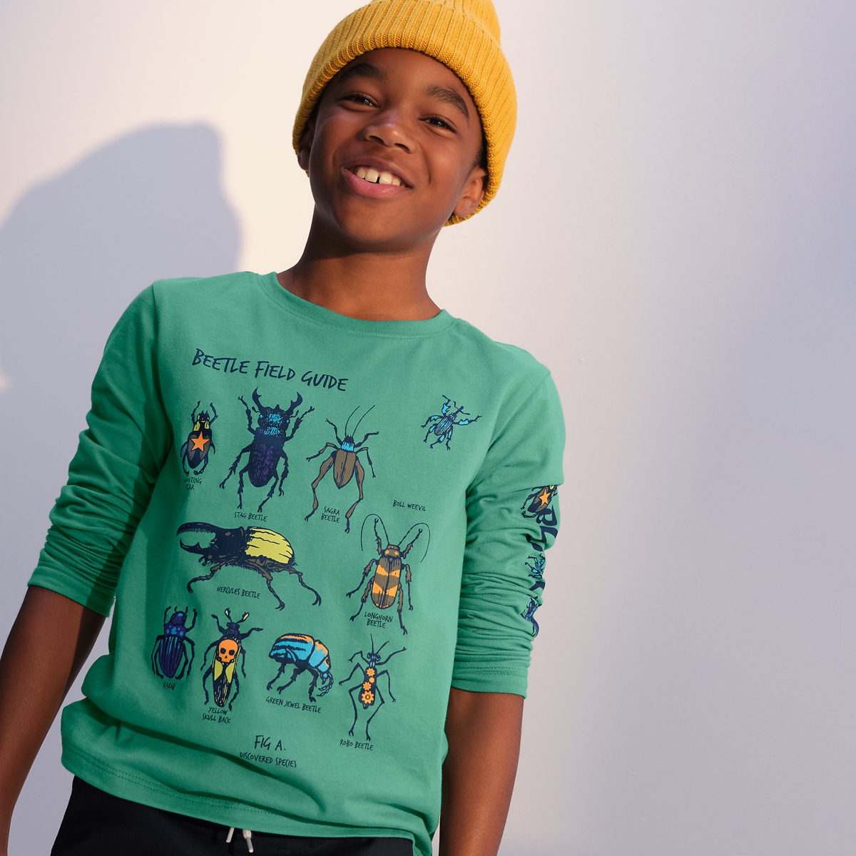 Lands' End Big Boys Long Sleeve Graphic Tee