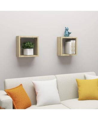 Wall Cube Shelves 2 pcs Sonoma Oak 11.8"x5.9"x11.8"