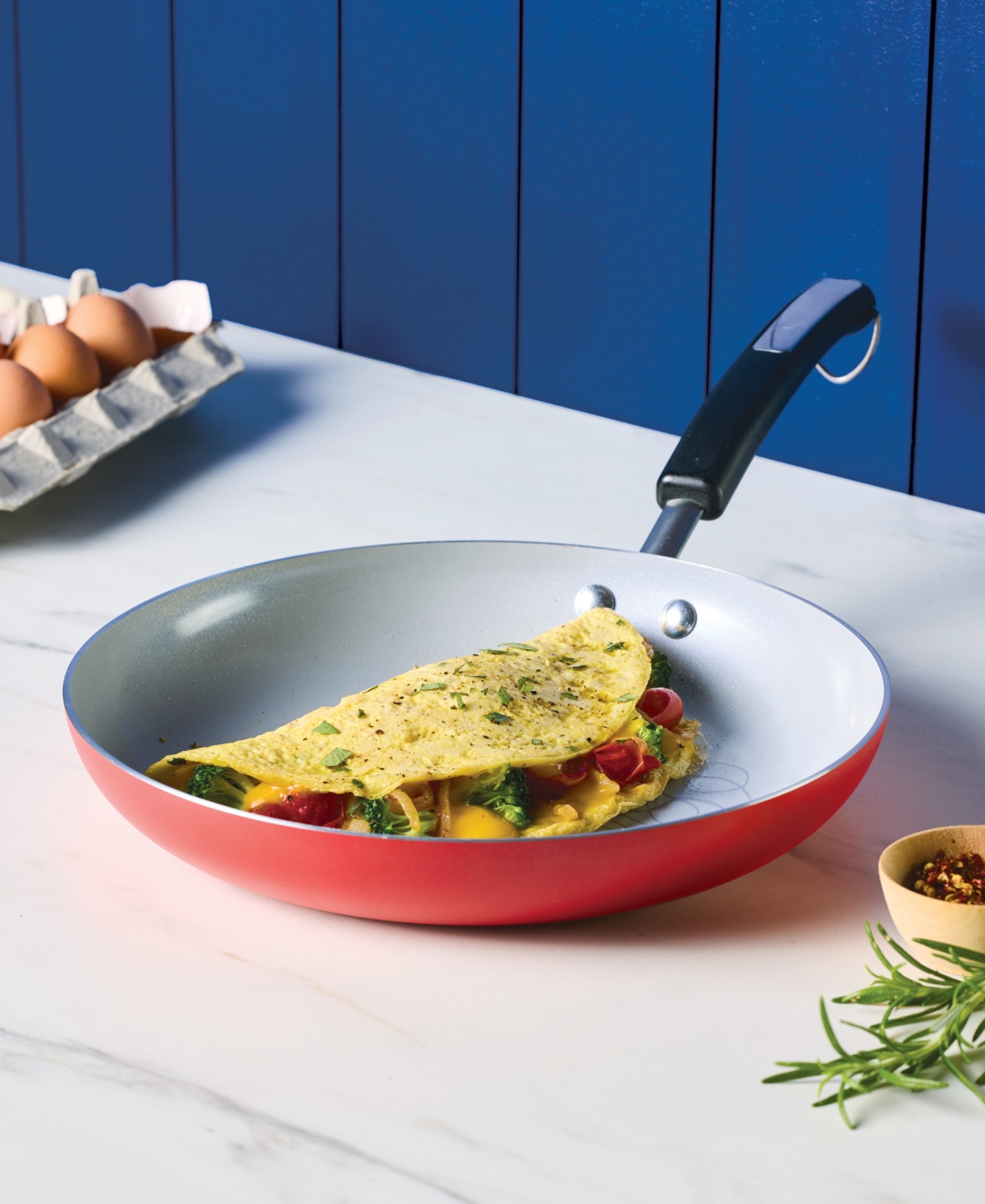 Farberware Disney 11" Ceramic Nonstick Frying Pan In Red