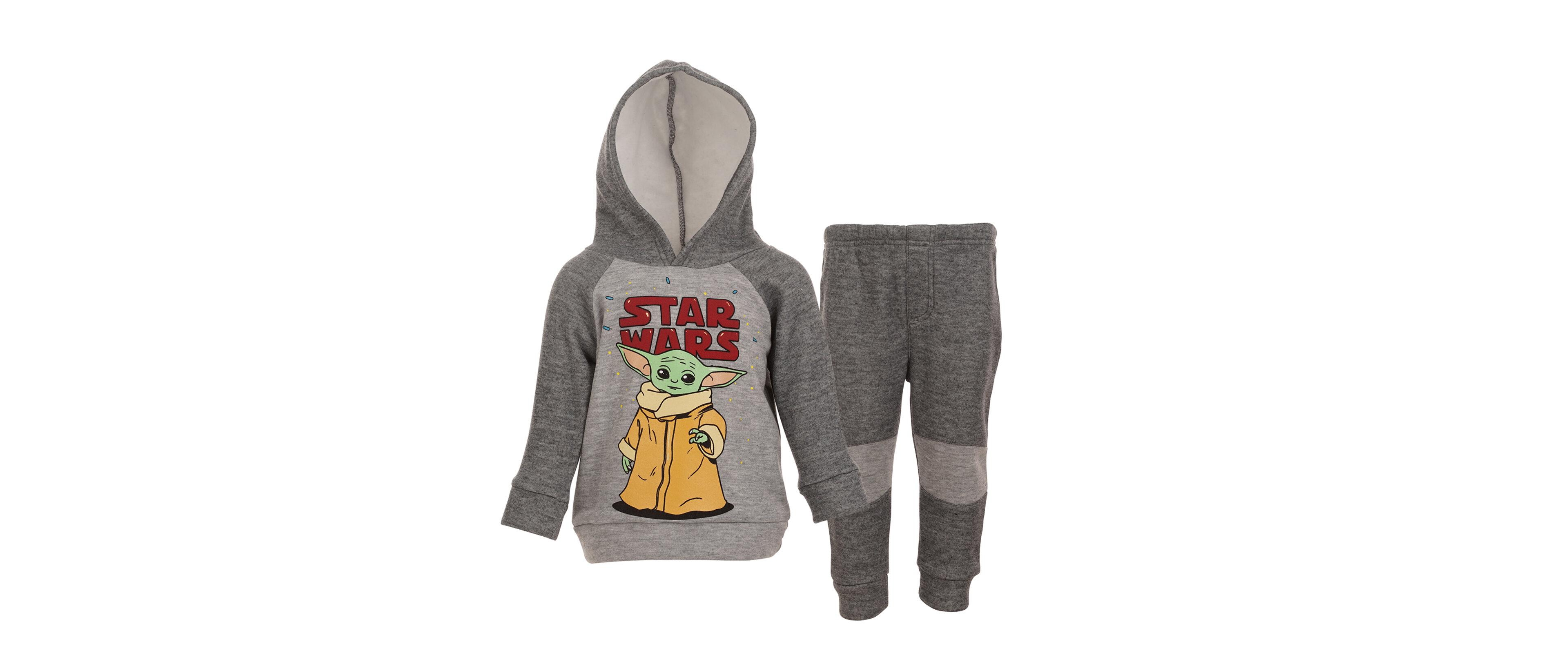 Star Wars Boys The Mandalorian Fleece Pullover Hoodie and Pants Outfit Set to (12 Months - 18-20)