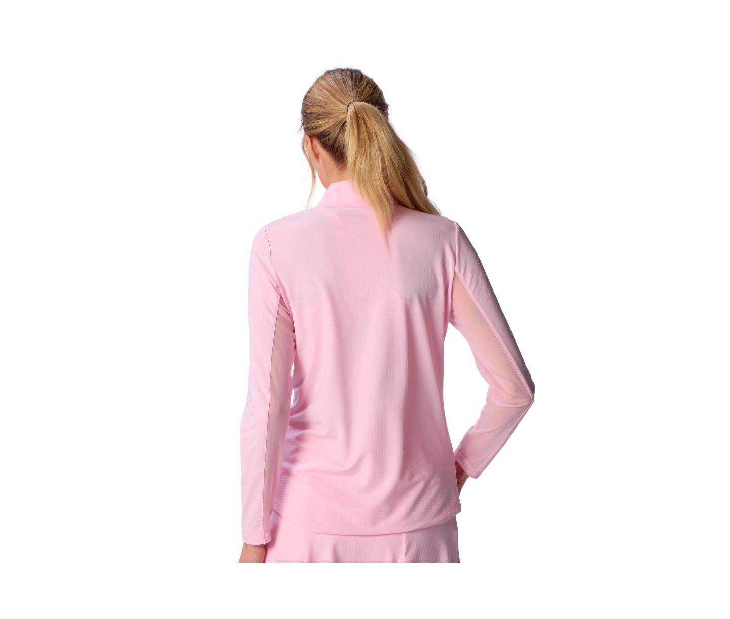 Женский топ G Lifestyle Clothing Long Sleeve Mock Neck, цвет: Светлый розовый — фото 2