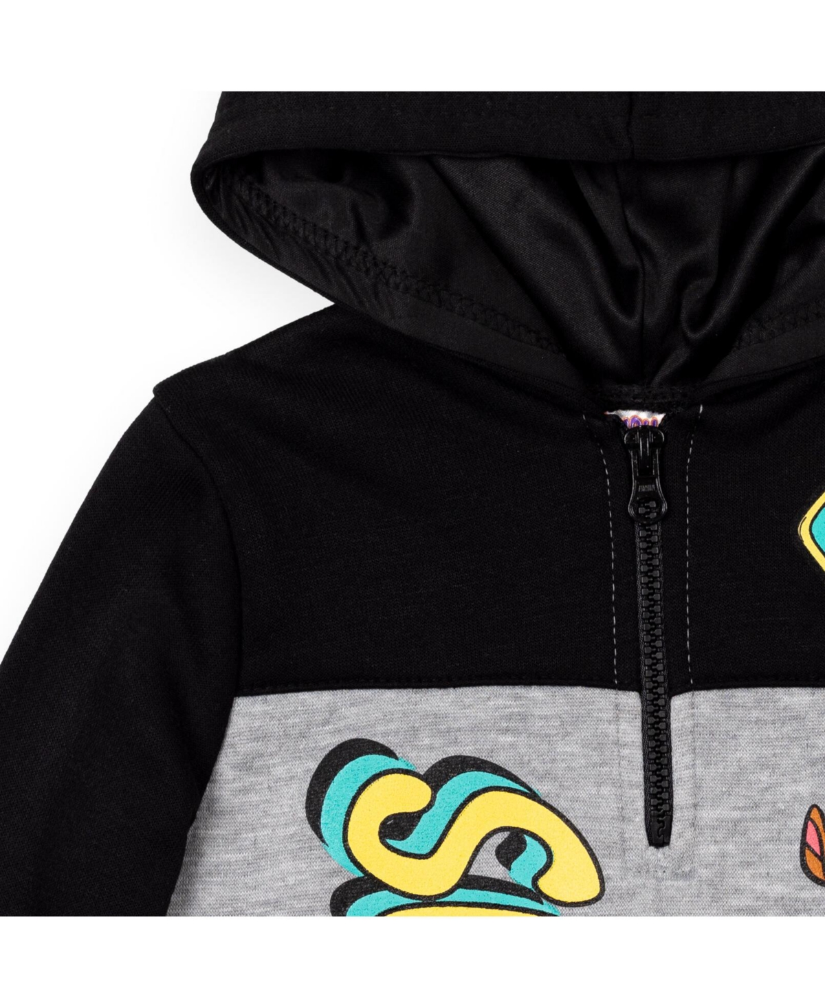 Scooby-Doo Boys Scooby Doo Shaggy Fleece Half Zip Hoodie to -/ black