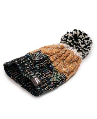 Women's Colorblock Stripe Cable Beanie