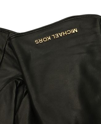 MICHAEL Women's Logo Detail Leather Tech Gloves