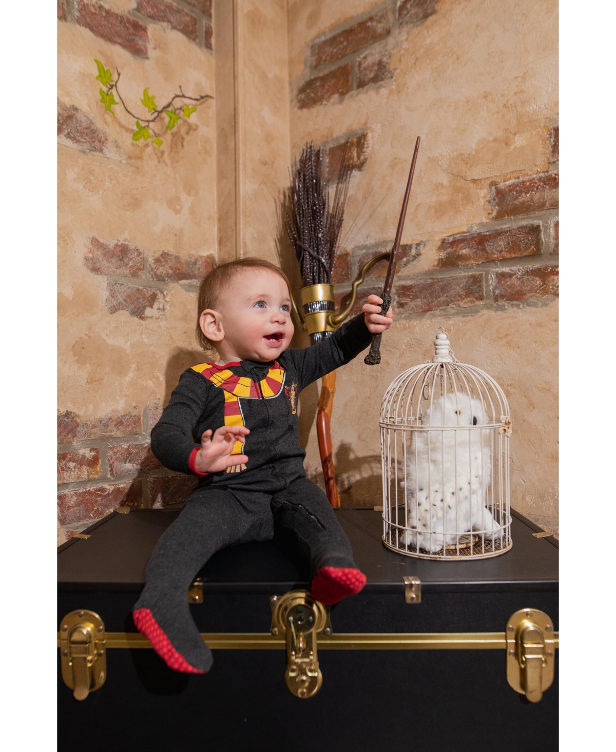 Harry Potter Baby Boys 2 Pack Zip Up Costume Sleep N' Play Coveralls Newborn