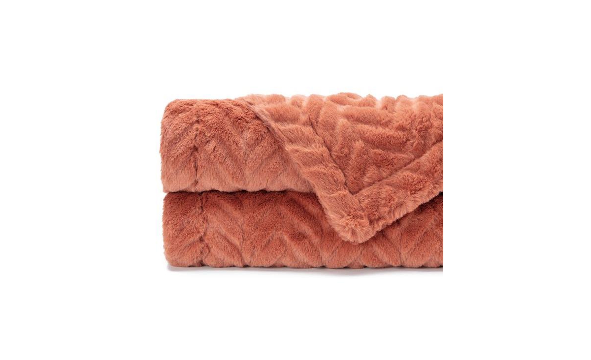 Chanasya Premium Soft Faux Fur Embossed Blanket - Solid Color Fuzzy Double Layered Super Soft Cozy Plush Elegant Yellow - for Bed Couch an