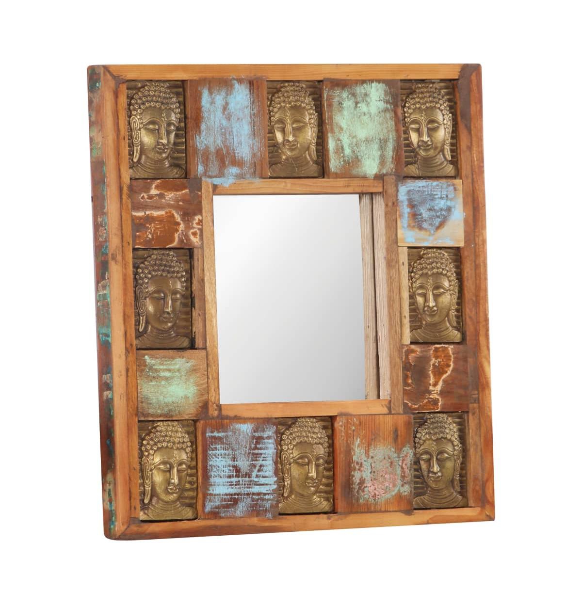 vidaXL Mirror with Buddha Cladding 19.7
