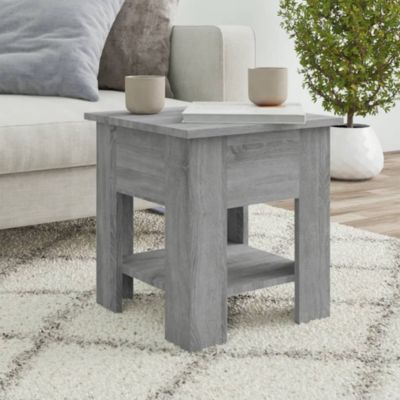 Coffee Table Gray Sonoma 15.7"x15.7"x16.5" Engineered Wood