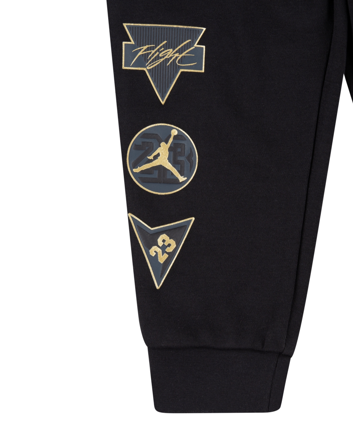 Jordan Toddler Boys "see Me Shine" Crew And Pants 2-piece Set In Black
