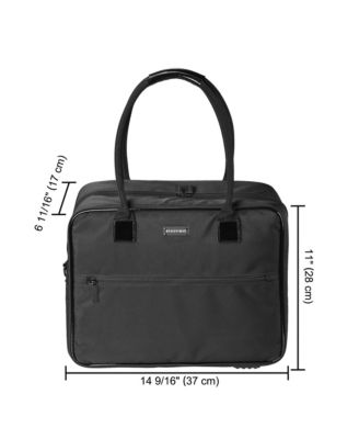 Makeup Bag Soft Sided Cosmetic Train Case 2 Layer Hangbag 4 Pouches