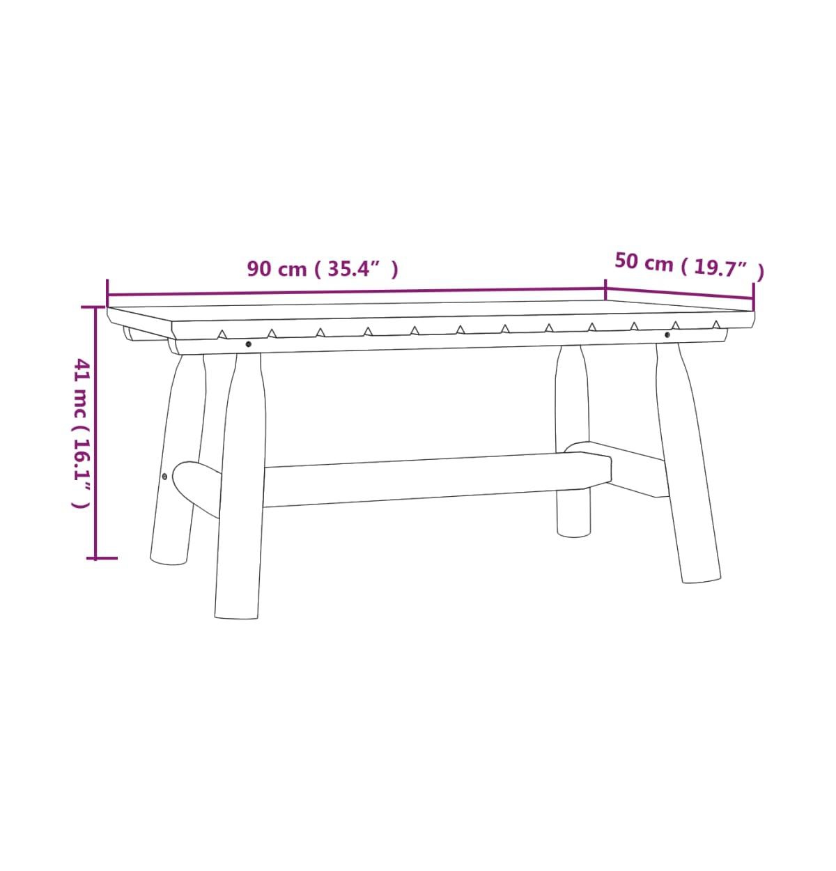 vidaXL Coffee Table 35.4
