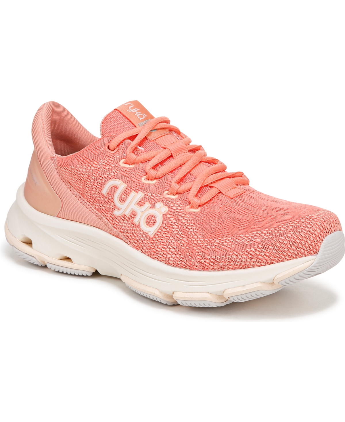 Women's Devotion X Walking Shoes - Coral Orange Mesh Fabric