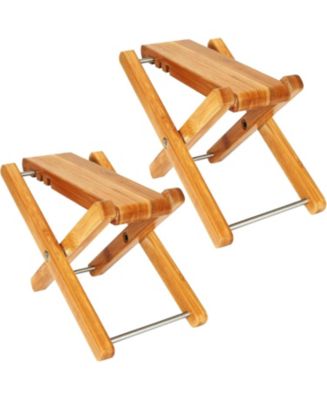 5 Core Wooden Guitar Foot Rest Stand 3 Level Adjustable Leg Footrest ...