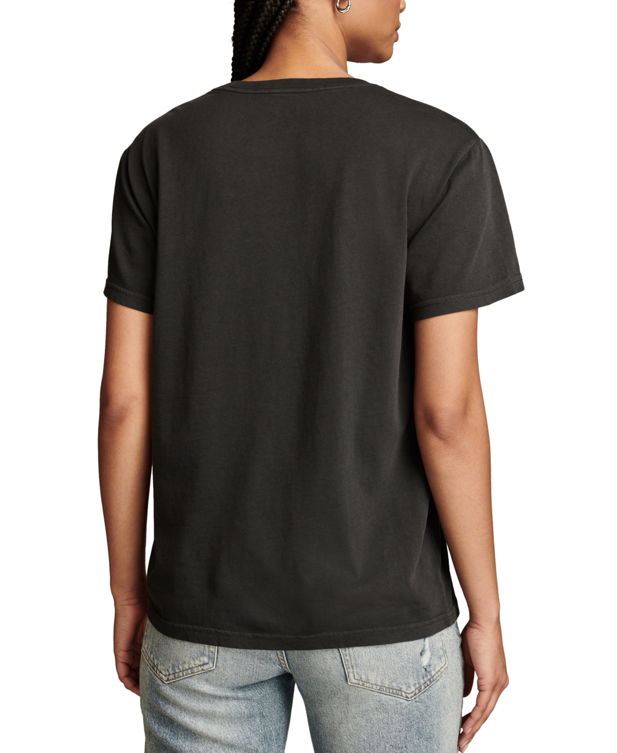 Lucky Brand Women's Grateful Dead Skeleton Graphic Print Cotton T-Shirt