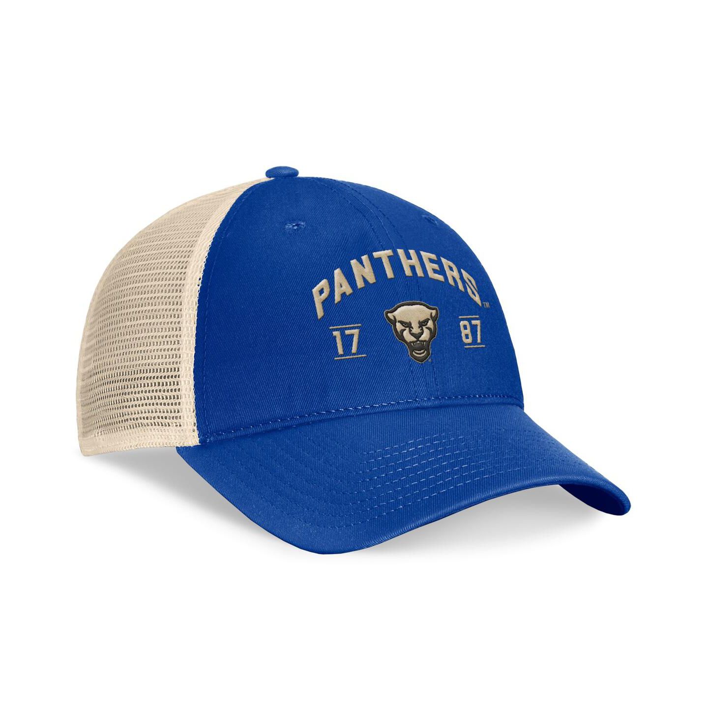 Мужская кепка Top of the World Royal Pitt Panthers Heritage Waylon Trucker Adjustable Hat — фото 2