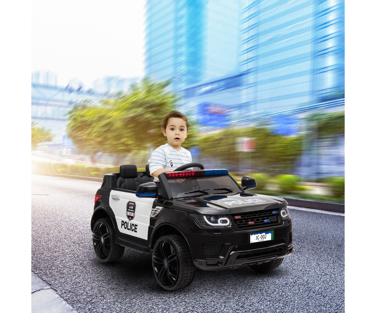 Yescom 12V Kids Police Ride On Car Electric Cars 2.4G Remote Control, Led Flashing Light, Music & Horn.
