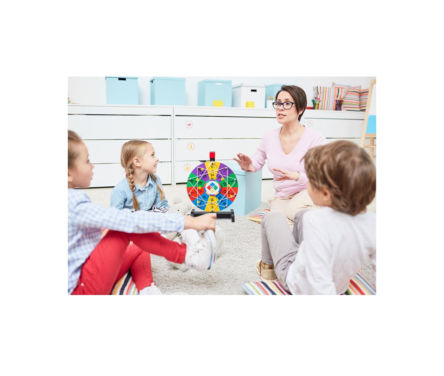 Детская игрушка WinSpin Math10 Spinning Wheel Math Game, Ages 3+ — фото 8