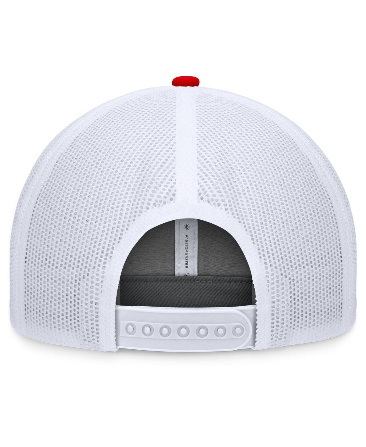Top Of The World Men's Gray/red Maryland Terrapins Rob Trucker Adjustable Hat In Gray,red