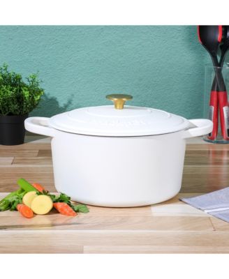 Crock Pot Artisan 7-Quart Round Dutch Oven - Matte Dusty Pink