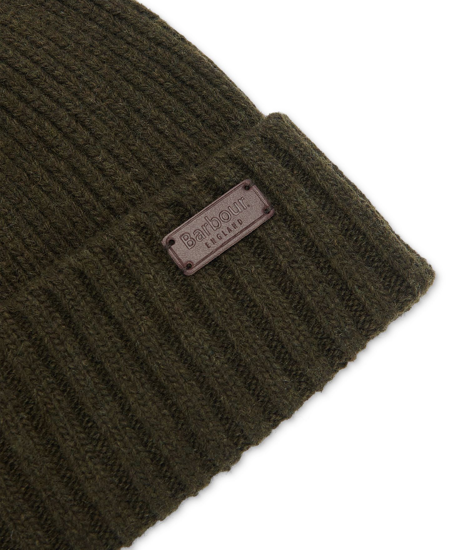 Мужская шапка Barbour Carlton Beanie, цвет: Тёмный зелёный — фото 3