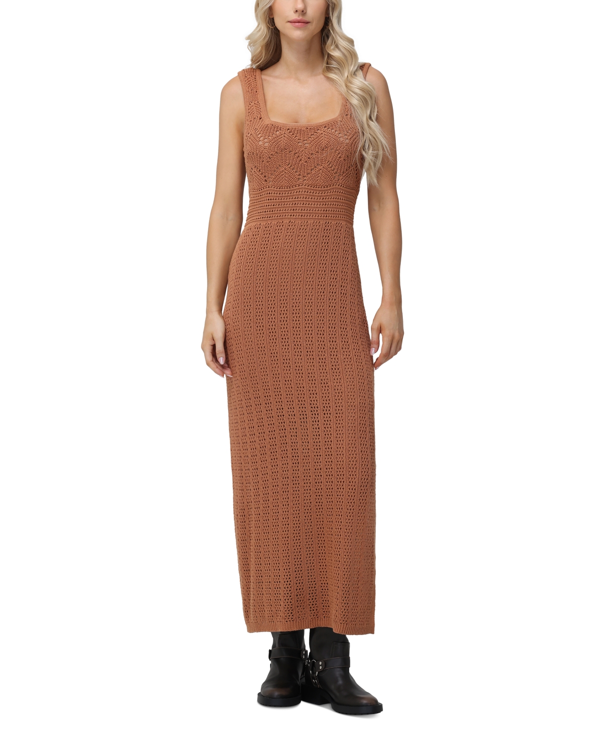 Frye Women's Square-Neck Textured Sweater Dress