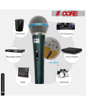 Microphone For Singing Karaoke Mic XLR Dynamic Mic Cardioid Unidirectional Microfono - 2PCS