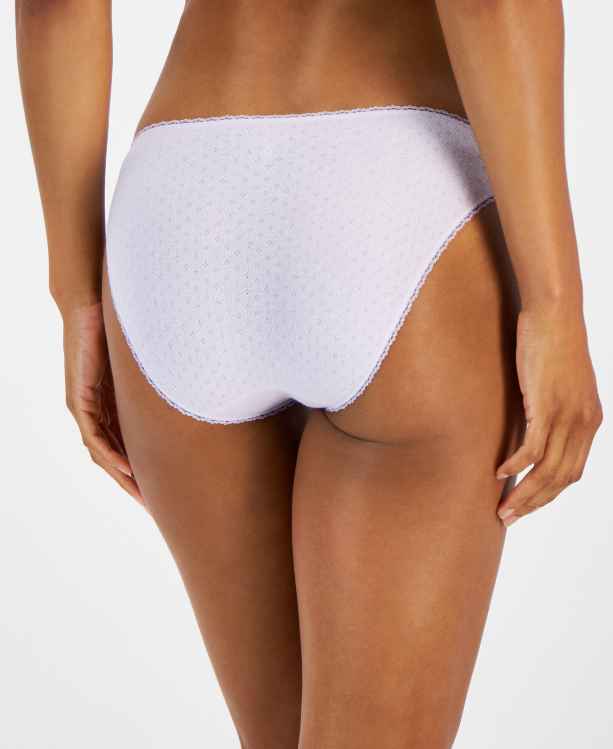 Charter Club Women's Cotton Pointelle Bikini Underwear , Created for Macy's
