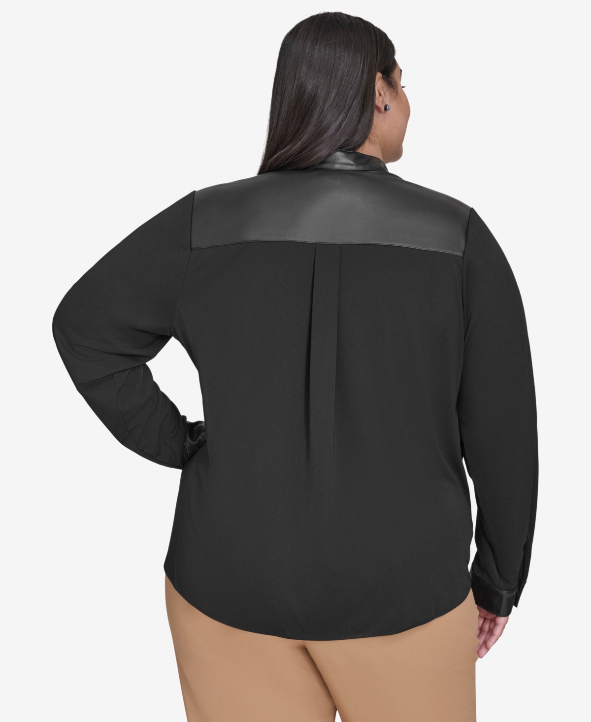 Dkny Plus Size Surplice Blouse