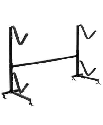 Freestanding Height Adjustable Dual Kayak Storage Rack
