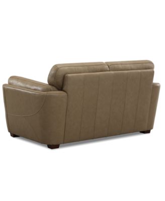 CLOSEOUT! Korder Leather Loveseat, Created for Macy's
