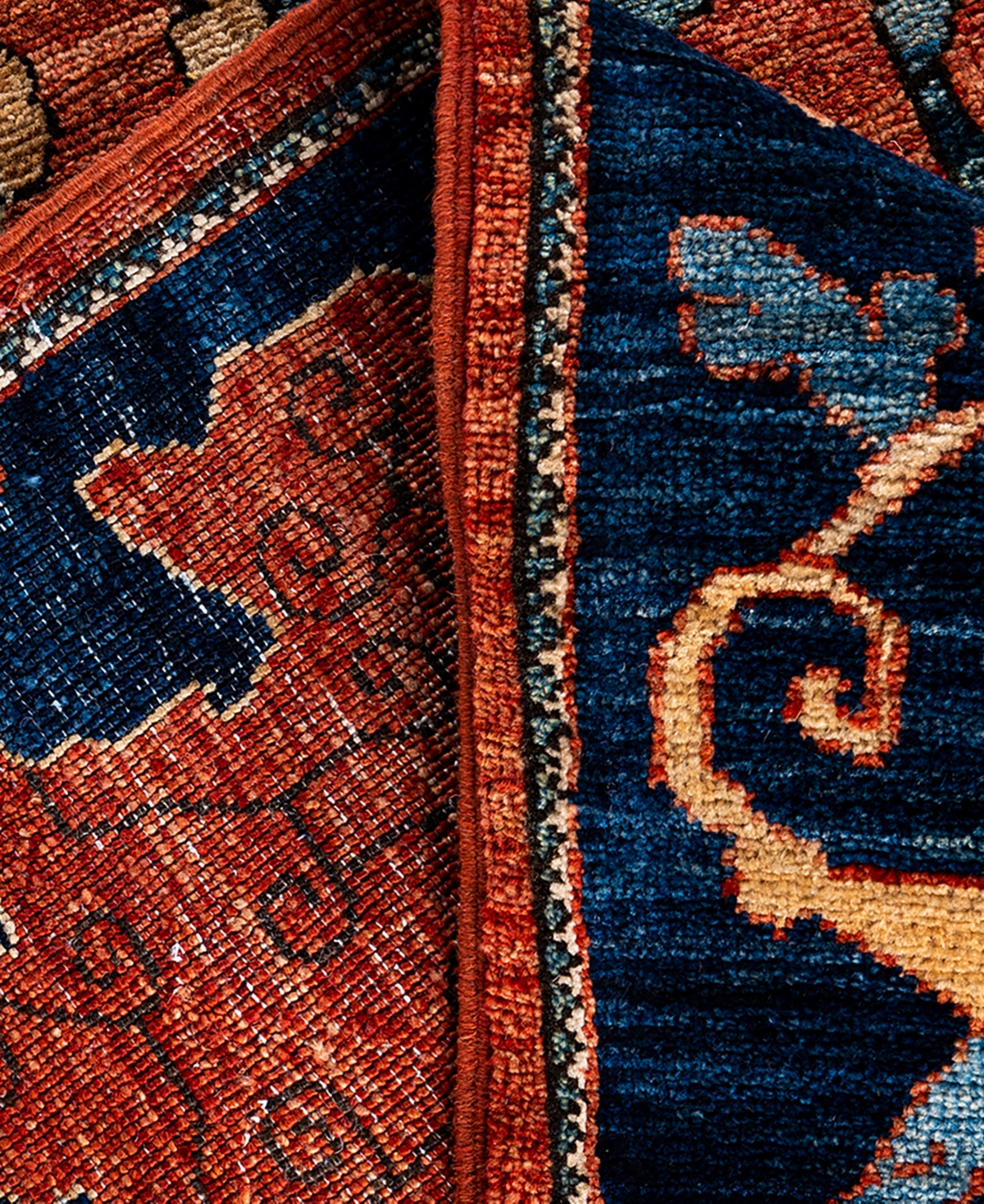 Adorn Hand Woven Rugs Serapi M1993 7'11"x9'11" Area Rug In Orange